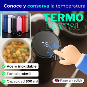 🌟 Termo Digital Inteligente con Temperatura Exacta 🔥❄️ 500 ML